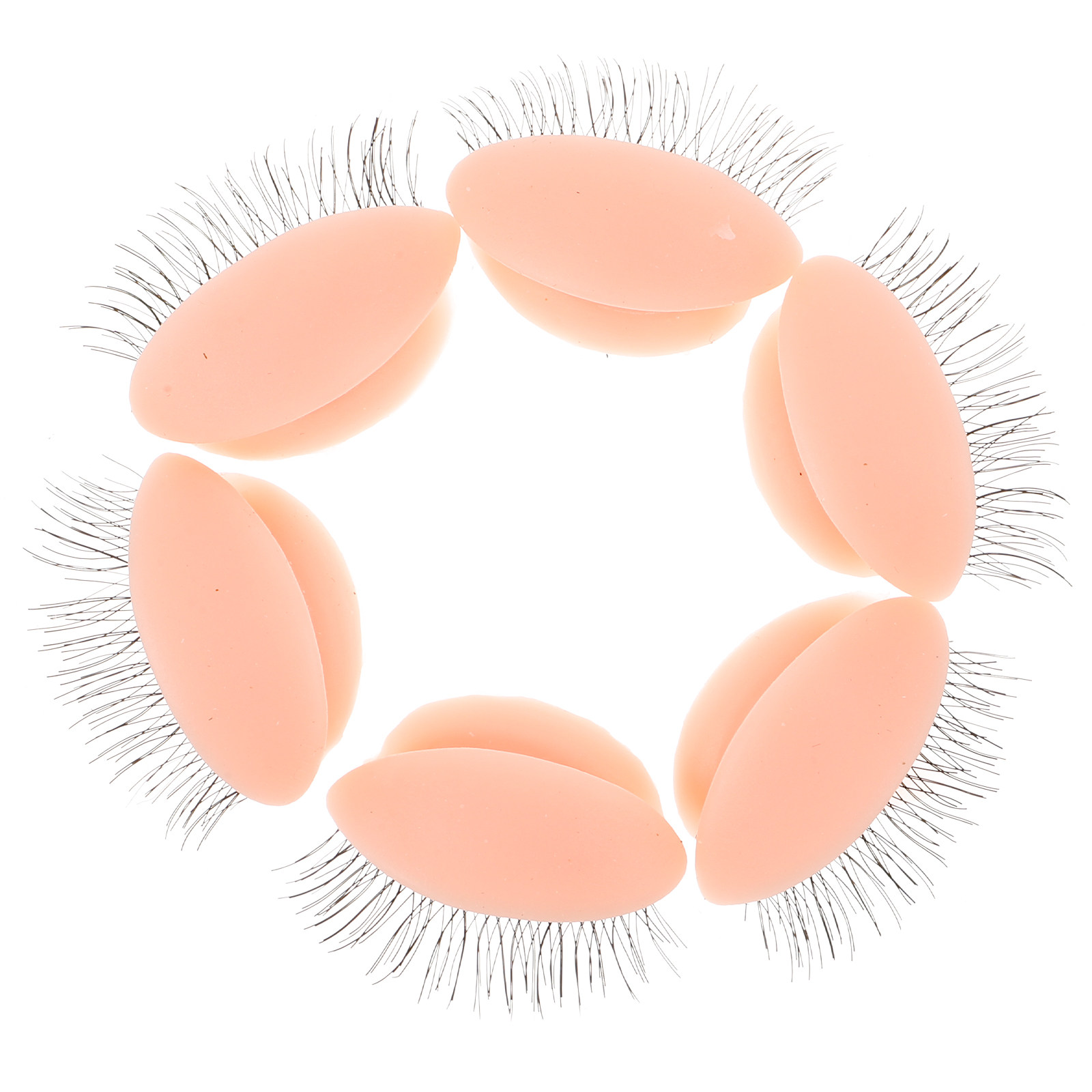Eyelash Extension For No Eyelid - แม่พิมพ์เปลือกตาแบบถอดได้ 3 คู่ สำหรับฝึกต่อขนตา อุปกรณ์ฝึกอบรมการต่อขนตา เหมาะสำหรับผู้เริ่มต้น