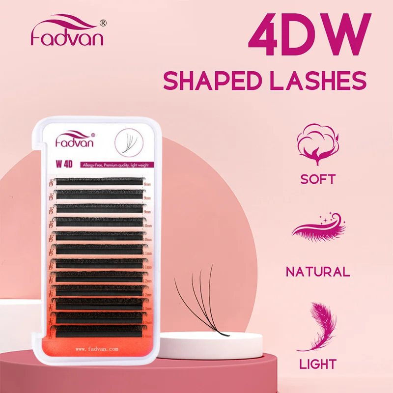 Eyelash Extension Volume Styles - FADVAN 4D W รูปร่าง Premade ปริมาณแฟน