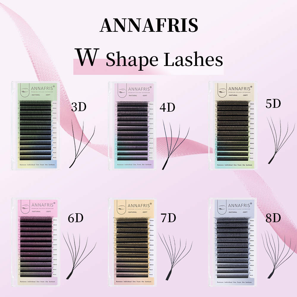 Eyelash Extension Yelix - ANNAFRIS Premade ปริมาณพัดลม YY 3D 4D