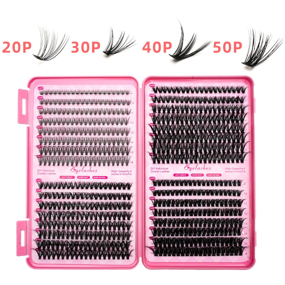 Eyelash Extension Volume Styles - ขนตาปลอมแบบธรรมชาติ 3 มิติ ทรงวิสปี้ ชุดต่อขนตา DIY