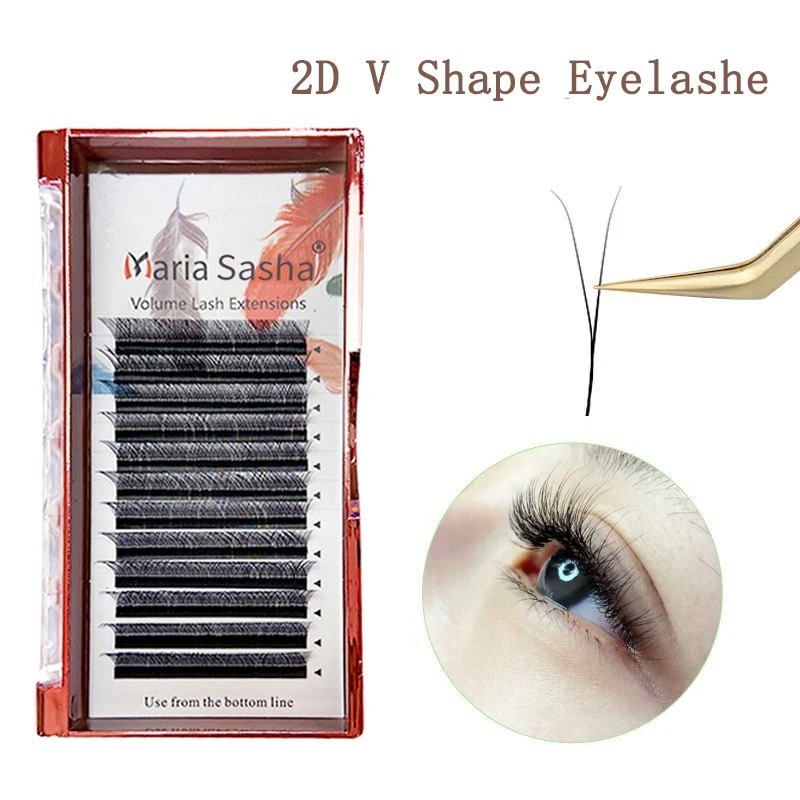 Eyelash Extension Logo - MARIA 2D Y รูปร่างขนตามือ Premium 2D