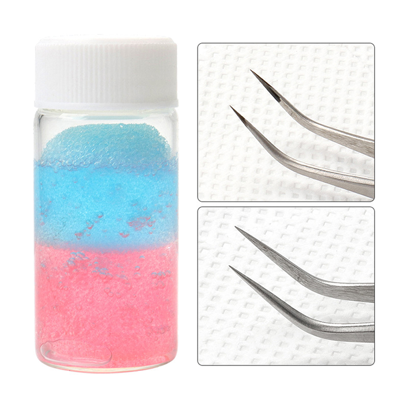 Eyelash Extension Cleaning - ที่ทำความสะอาดที่หนีบขนตาขนตาอุปกรณ์ต่อขนตาอุปกรณ์กำจัดกาวน้ำยาทำความสะอาดขนตาฟองน้ำขัดทำความสะอาด