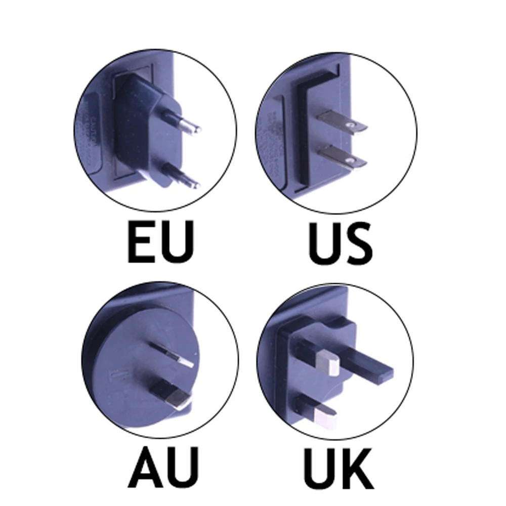 EU AU UK US ปลั๊ก12V 1A 5.5มม. - Eyelash Extension Uk บทวิจารณ์และราคา