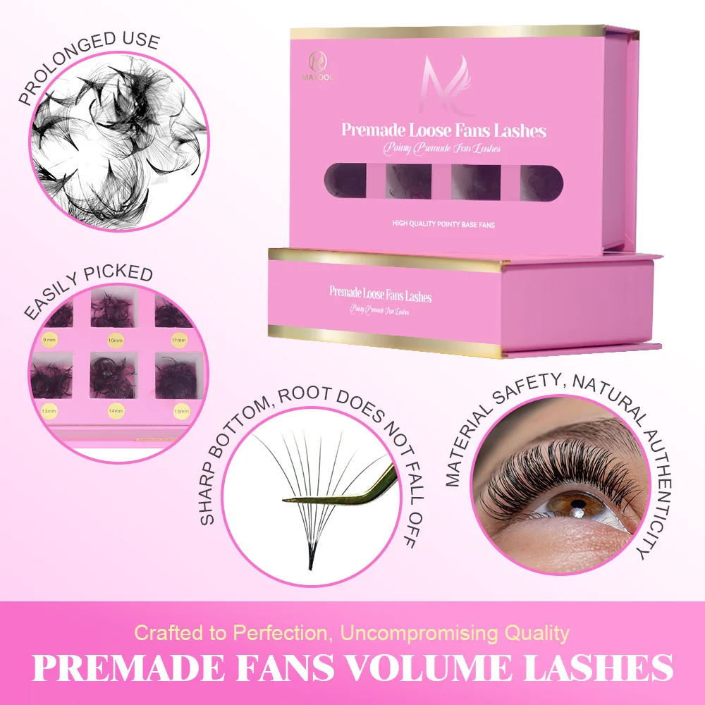 ขนตาปลอมแบบพัด MAYOOC 800Fans  - Eyelash Extension Logo บทวิจารณ์และราคา