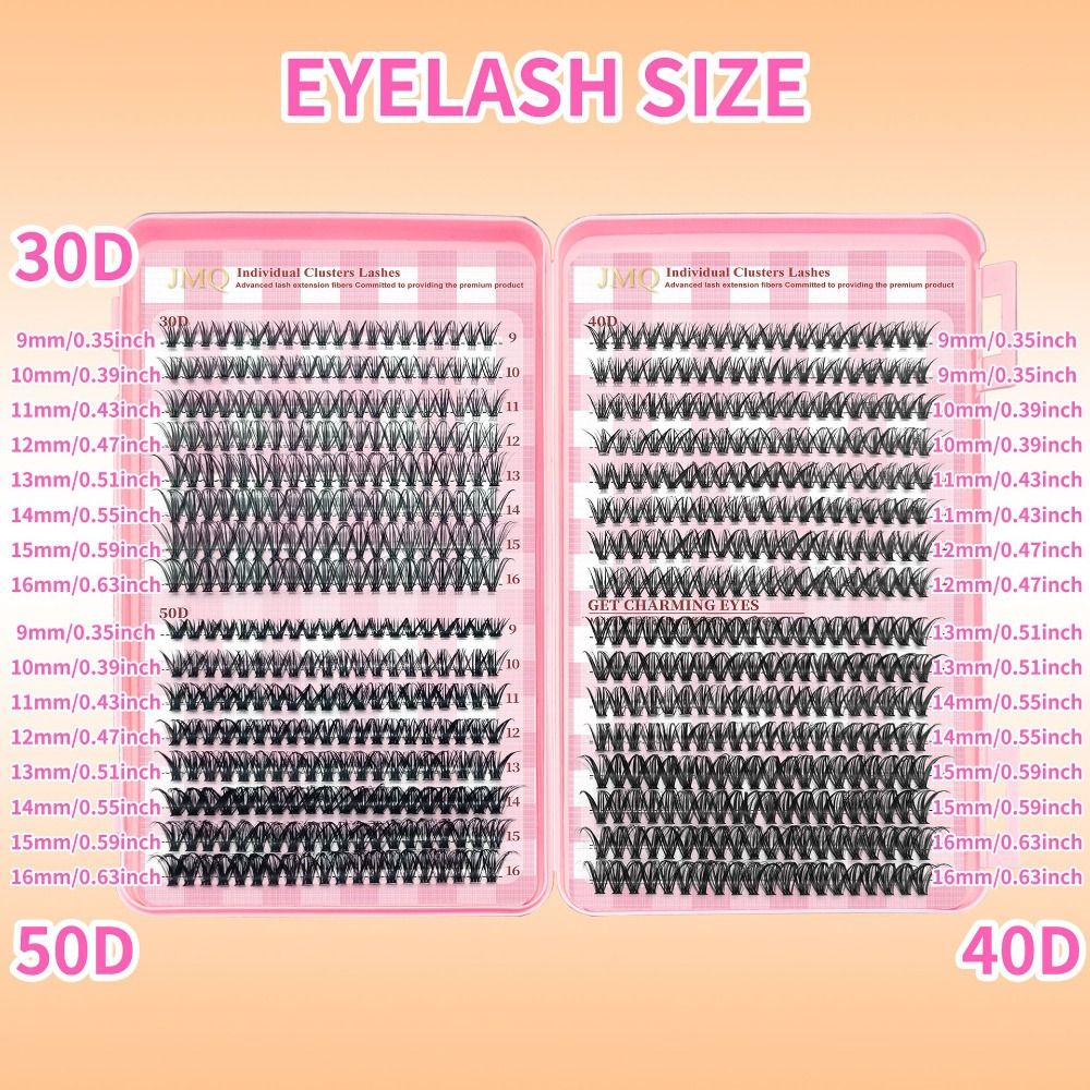 ขนตาปลอมแบบธรรมชาติ ความยาว 9- - Eyelash Extension Volume Styles บทวิจารณ์และราคา