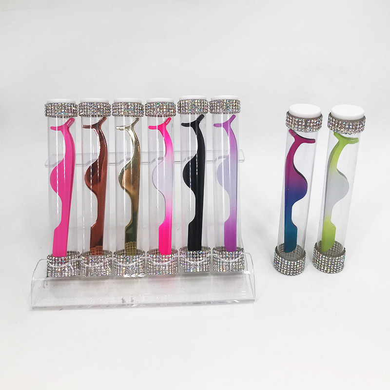 แหนบขนตาทองคำสีกุหลาบสแตนเลส10 - Eyelash Extension Logo บทวิจารณ์และราคา