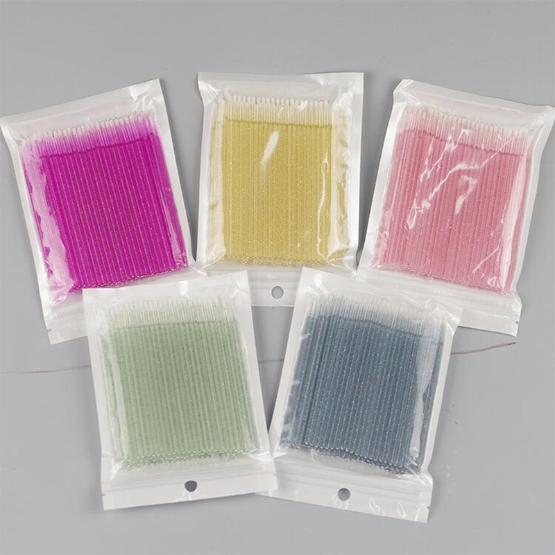 100 ชิ้น ไม้พันสำลีคริสตัลนาโน - Eyelash Extension Cleaning บทวิจารณ์และราคา