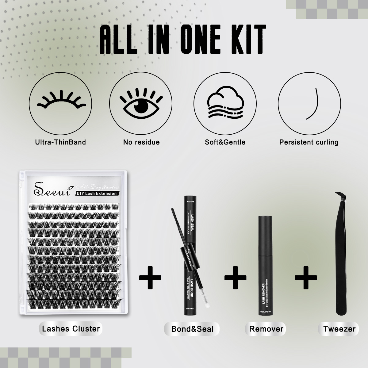 ชุดต่อขนตาแบบกลุ่มหนา ชุดต่อขน - Eyelash Extension Glue Remover บทวิจารณ์และราคา
