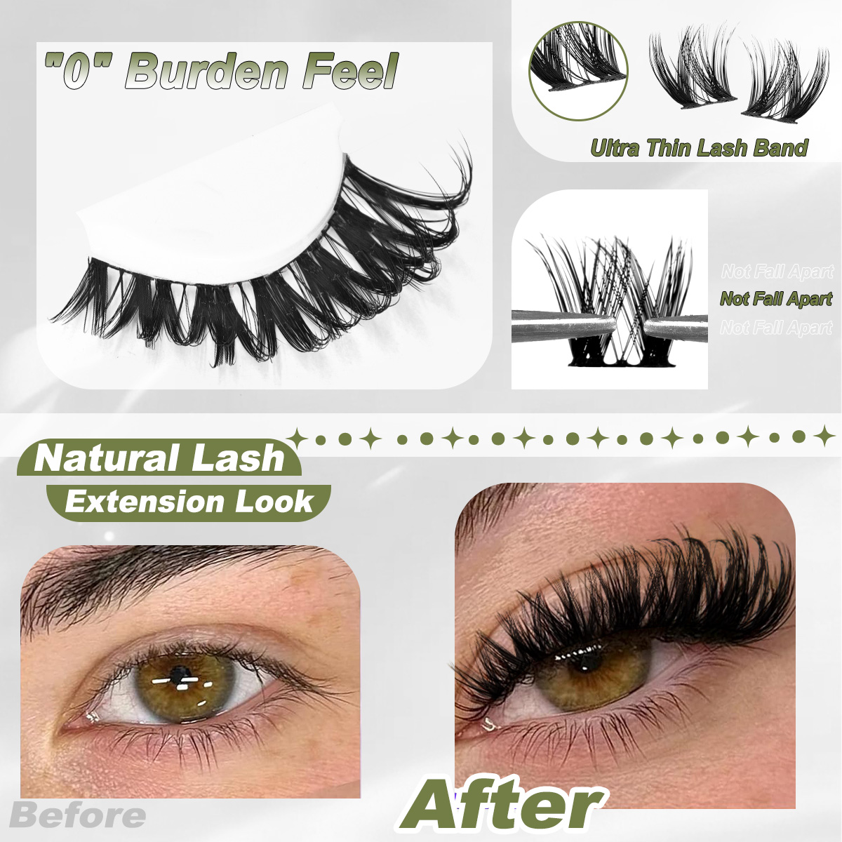 ชุดต่อขนตาแบบกลุ่มหนา ชุดต่อขน - Eyelash Extension Glue Remover บทวิจารณ์และราคา
