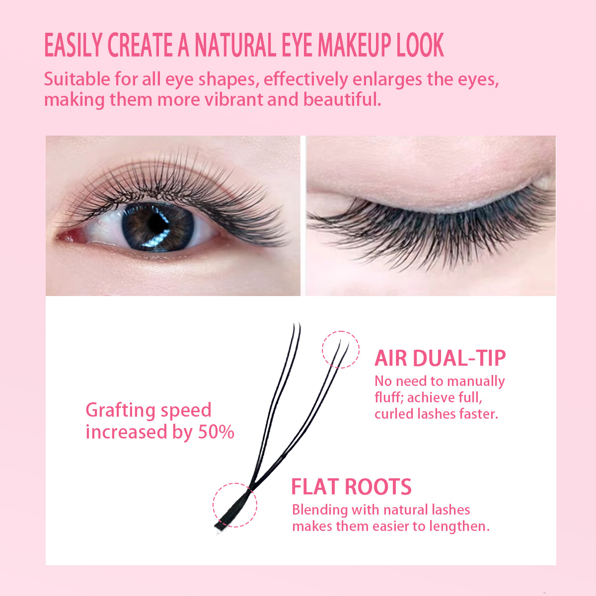 ขนตาปลอมแบบต่อขนตา Q&DYHDHZP ร - Eyelash Extension Volume Styles บทวิจารณ์และราคา